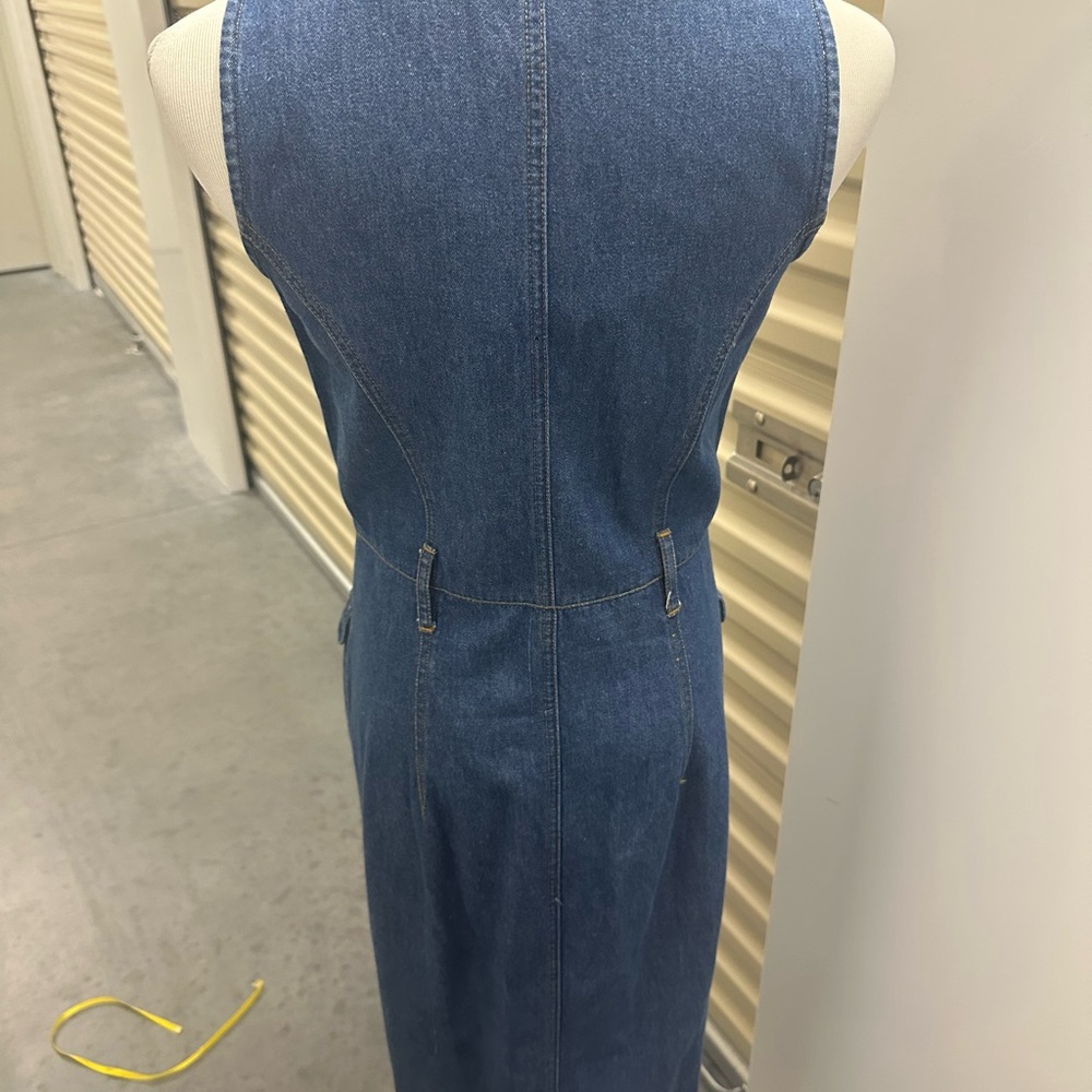 Denim Midi Button Down Dress Coastal Cowgirl - Picture 5 of 6